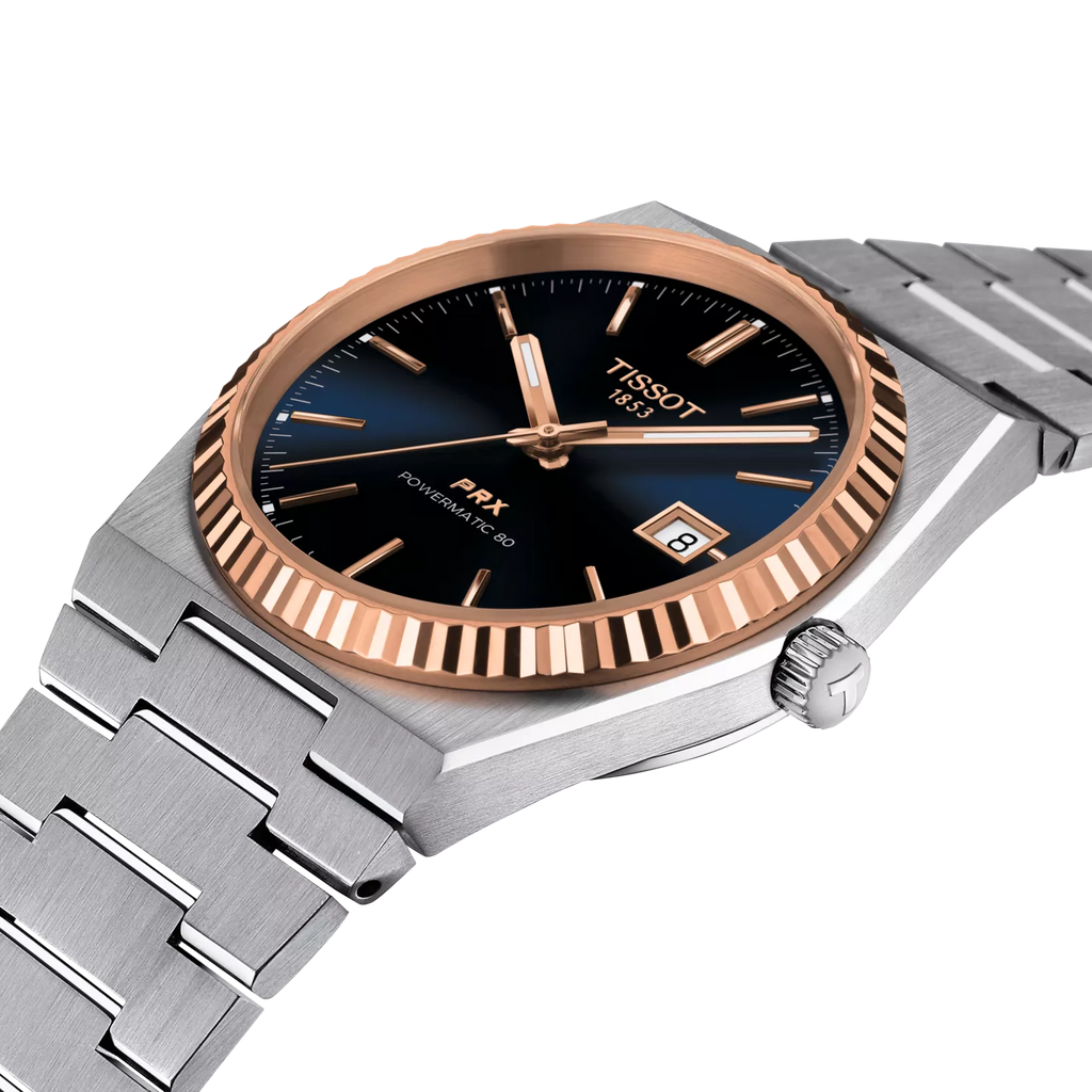 Reloj Tissot PRX Gold T931.407.41.041.00 detalle