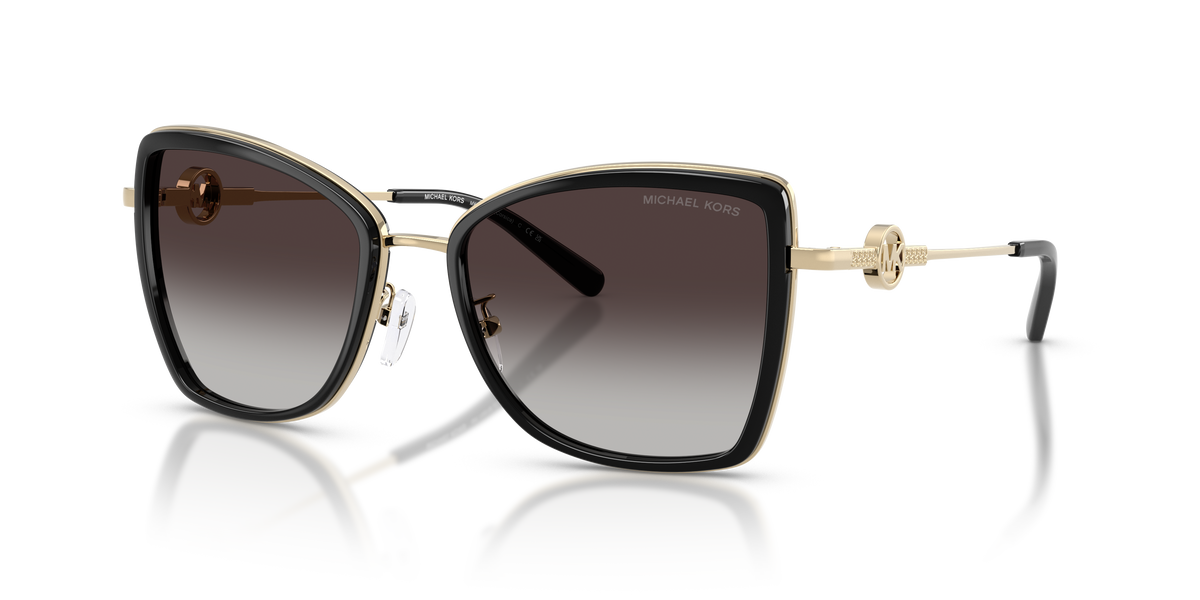 Gafas de Sol Michael Kors Corsica MK1067B Dorado Claro/Negro y Gris Oscuro Degradé