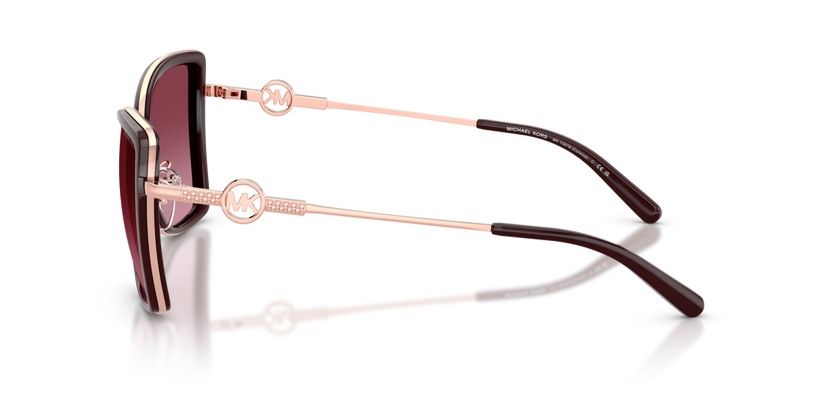 Gafas de Sol Michael Kors Corsica MK1067B Oro Rosa/Cordobán y Borgoña Degradé