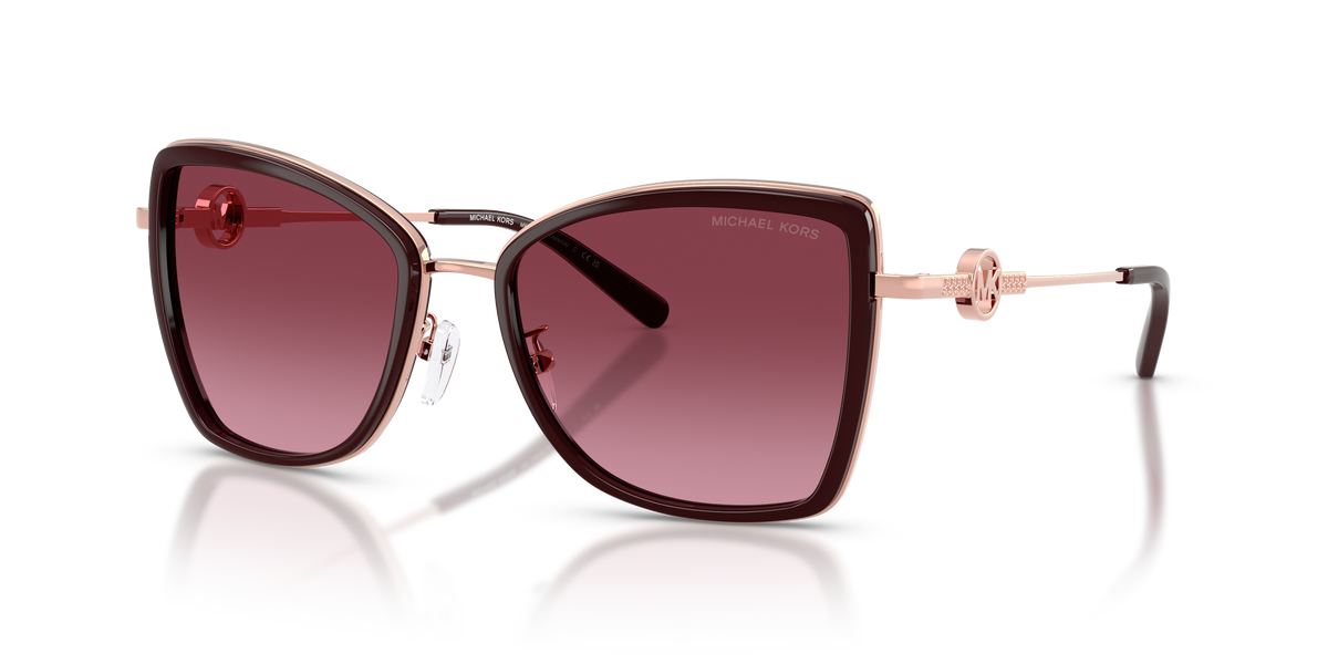 Gafas de Sol Michael Kors Corsica MK1067B Oro Rosa/Cordobán y Borgoña Degradé