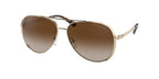 Gafas de Sol Michael Kors Chelsea Bright MK1101B Dorado Claro y Humo Degradé