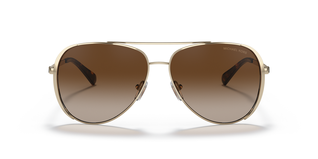 Gafas de Sol Michael Kors Chelsea Bright MK1101B Dorado Claro y Humo Degradé