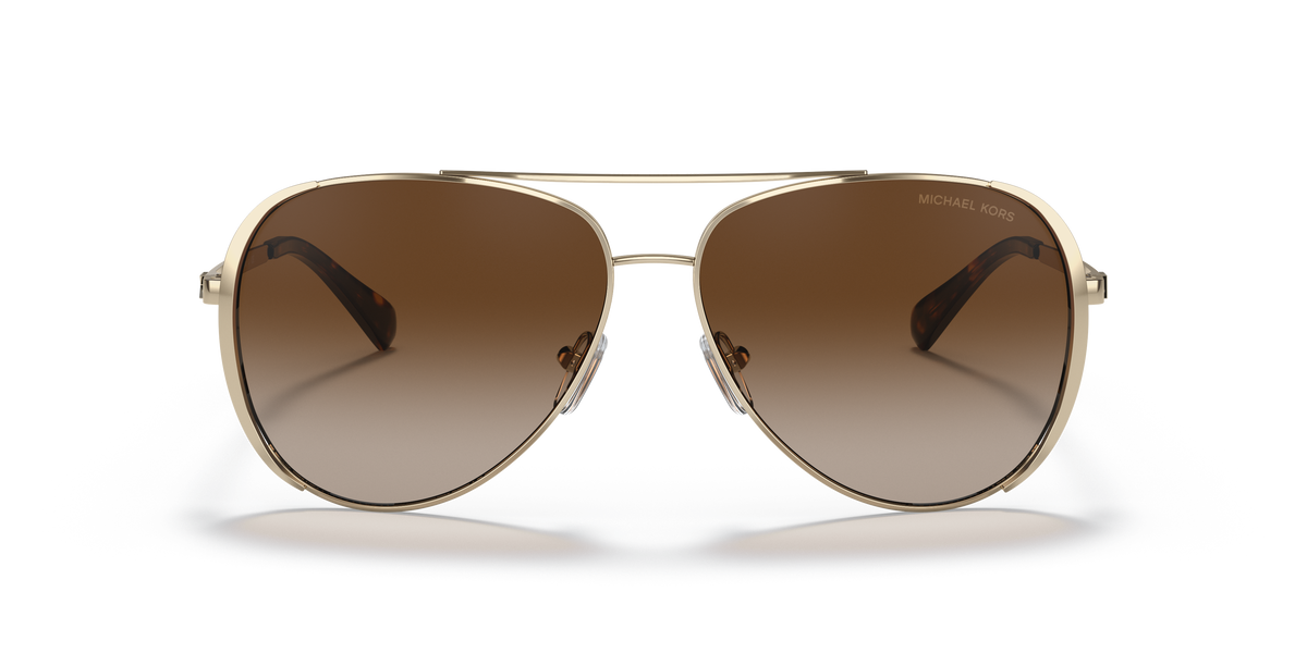 Gafas de Sol Michael Kors Chelsea Bright MK1101B Dorado Claro y Humo Degradé