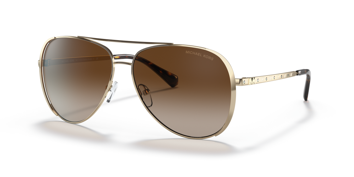 Gafas de Sol Michael Kors Chelsea Bright MK1101B Dorado Claro y Humo Degradé