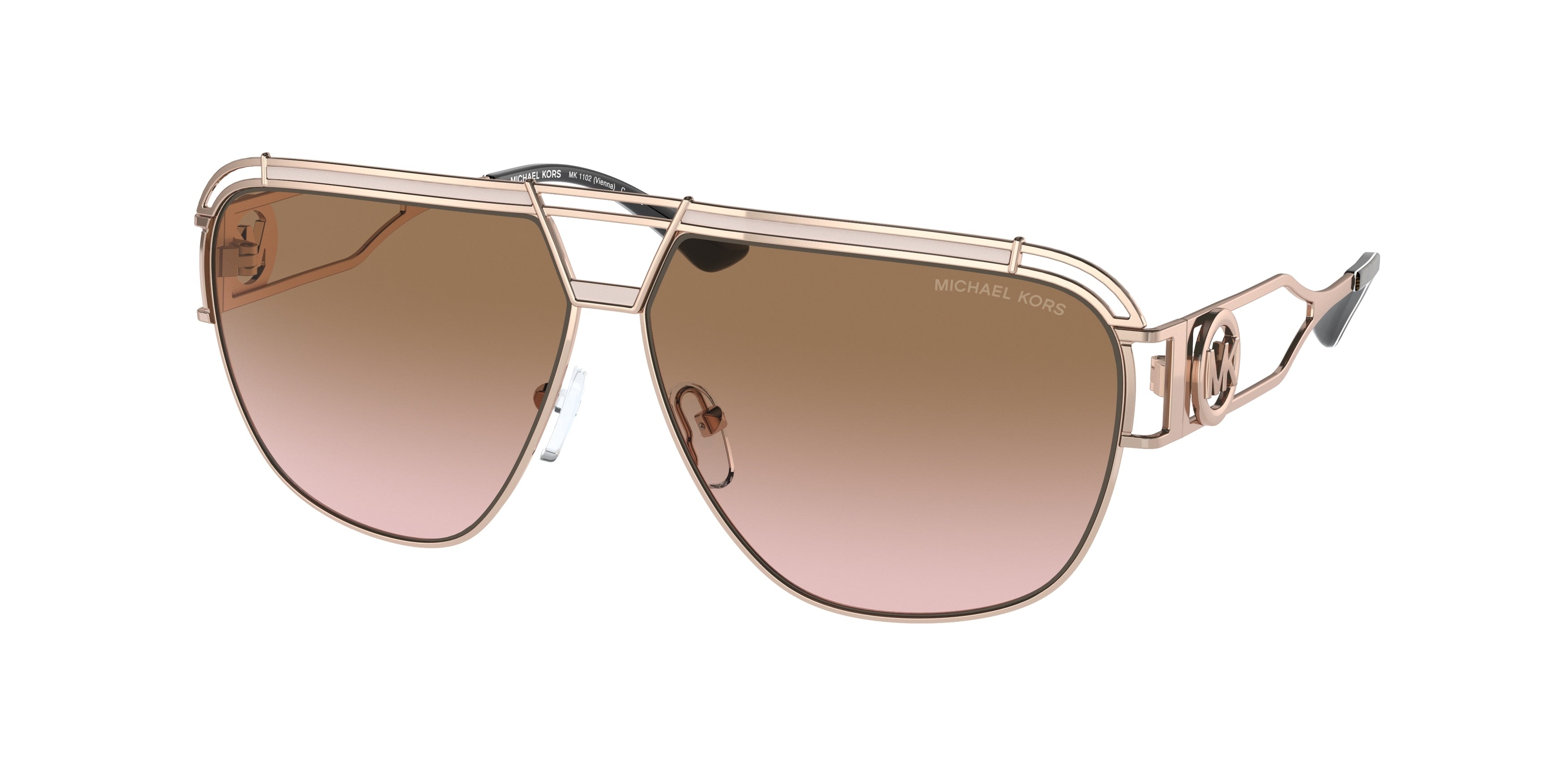 Gafas de Sol Michael Kors Vienna MK1102 Oro Rosa y Marrón y Rosa Degradé
