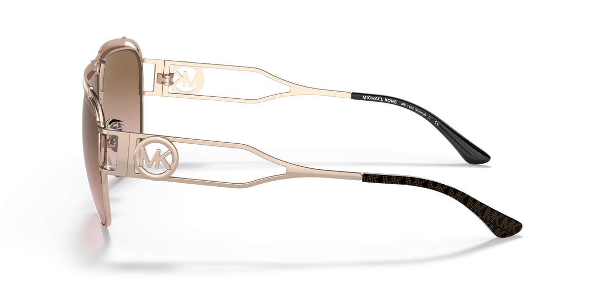 Gafas de Sol Michael Kors Vienna MK1102 Oro Rosa y Marrón y Rosa Degradé
