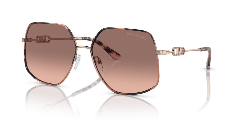 Gafas de Sol Michael Kors Empire Butterfly MK1127J Oro Rosa/Carey Rosa y Marrón y Rosa Degradé