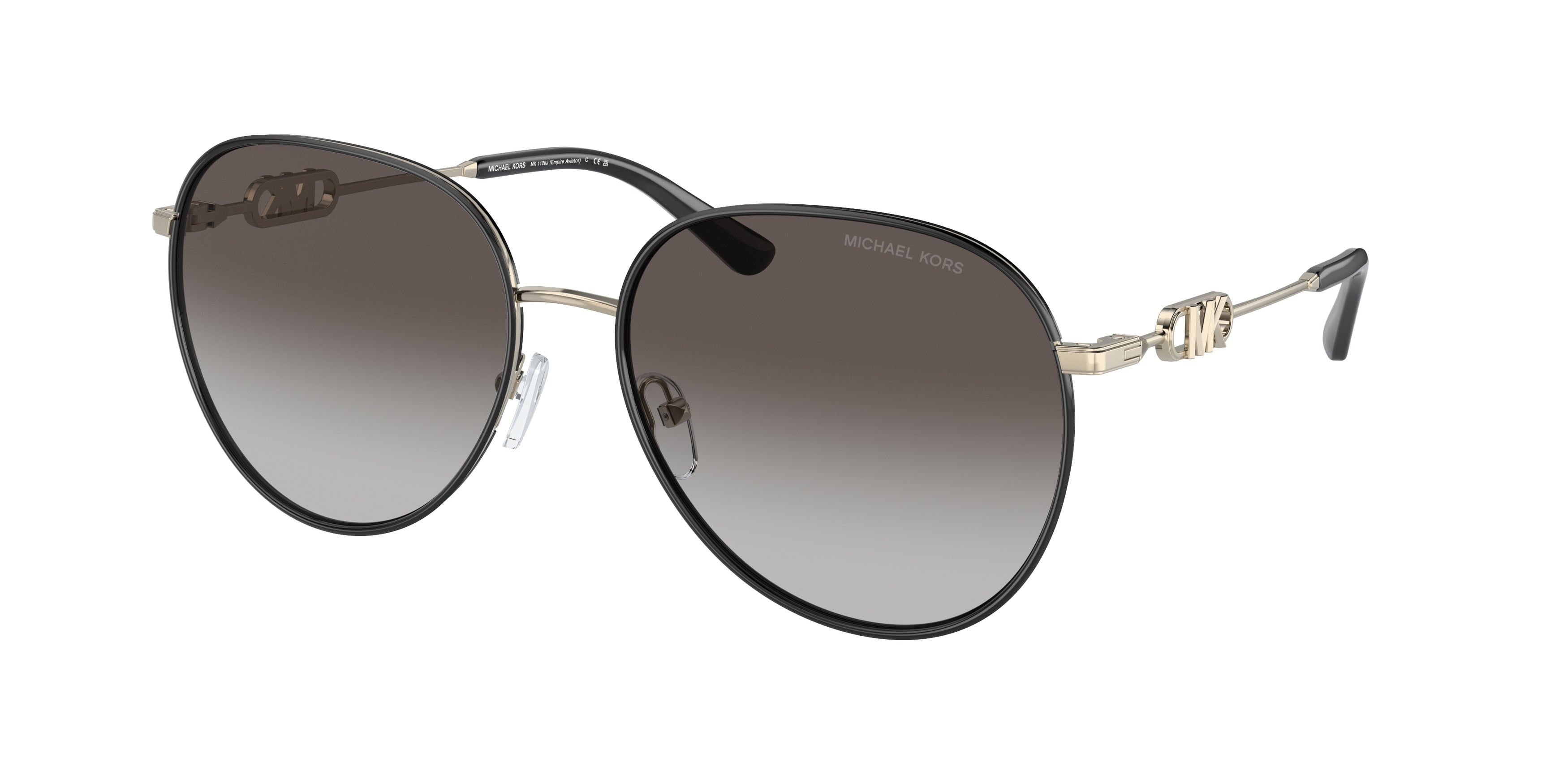 Gafas de Sol Michael Kors Empire MK1128J Dorado Claro/Negro y Gris Oscuro Degradé
