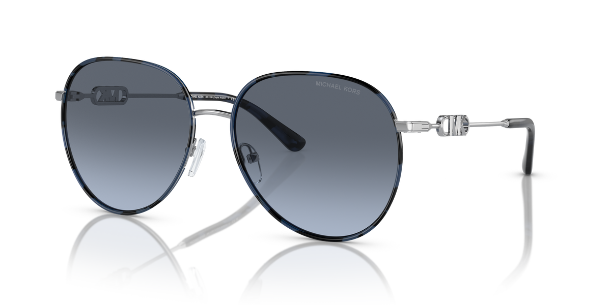 Gafas de Sol Michael Kors Empire MK1128J Silver/Blue Tortoise y Azul Marino Degradé