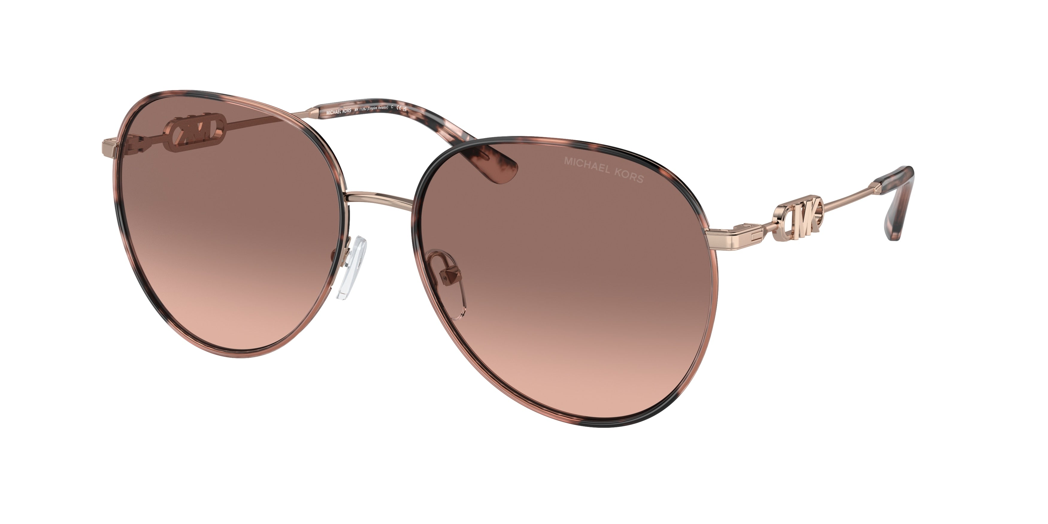 Gafas de Sol Michael Kors Empire MK1128J Oro Rosa/Carey Rosa y Marrón y Rosa Degradé