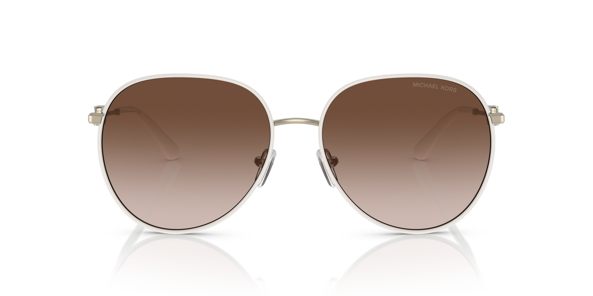 Gafas de Sol Michael Kors Empire MK1128J Dorado Claro/Blanco y Marrón Degradé