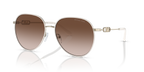 Gafas de Sol Michael Kors Empire MK1128J Dorado Claro/Blanco y Marrón Degradé