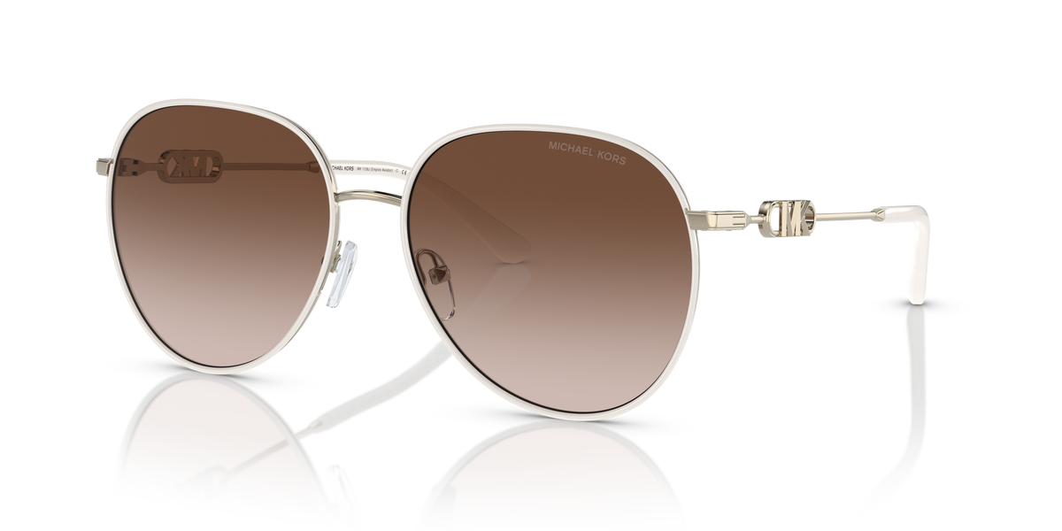Gafas de Sol Michael Kors Empire MK1128J Dorado Claro/Blanco y Marrón Degradé