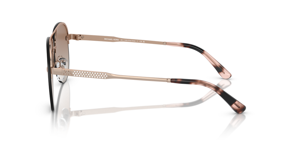 Gafas de Sol Michael Kors East Side MK1135B Oro Rosa y Rosa Degradé Espejado