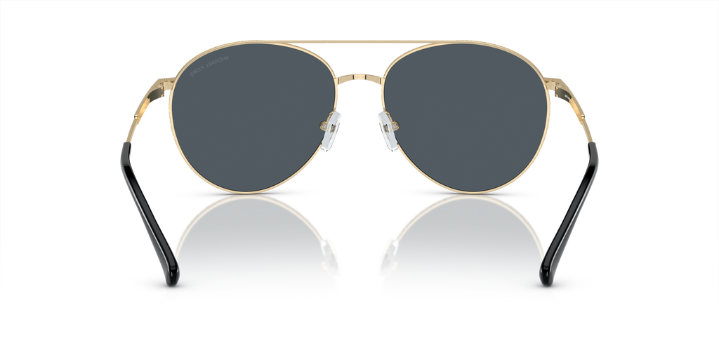 Gafas de Sol Michael Kors Arches MK1138 Dorado Claro y Gris Oscuro Sólido