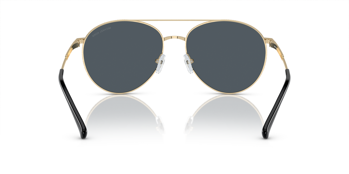 Gafas de Sol Michael Kors Arches MK1138 Dorado Claro y Gris Oscuro Sólido