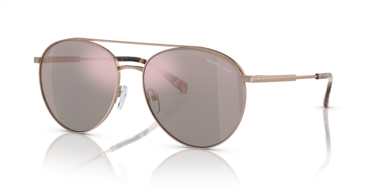 Gafas de Sol Michael Kors Arches MK1138 Oro Rosa y Oro Rosa Espejado