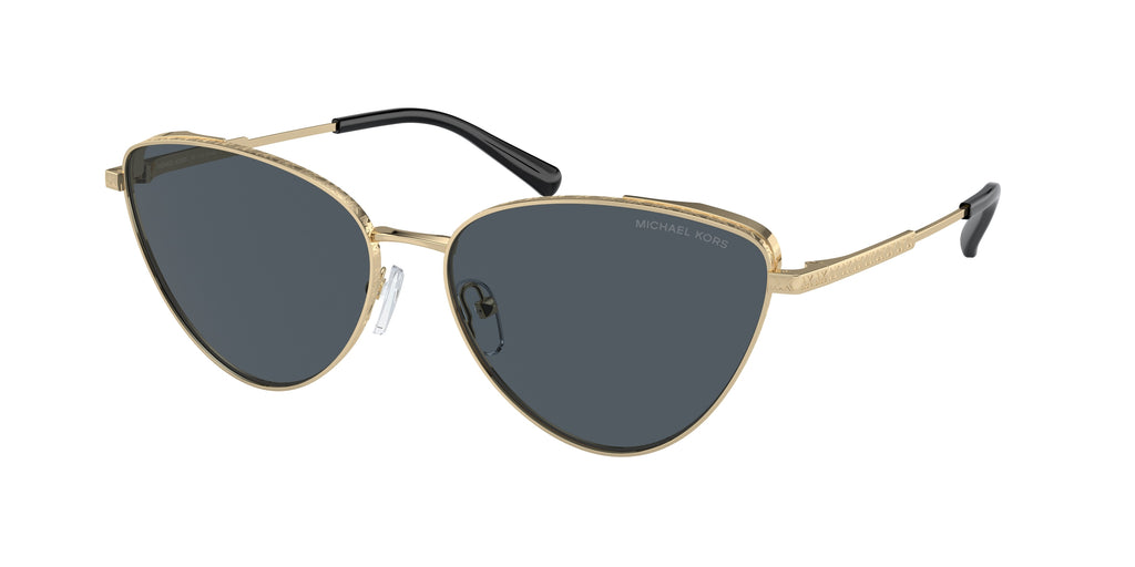 Gafas de Sol Michael Kors Cortez MK1140 Dorado Claro y Gris Oscuro Sólido