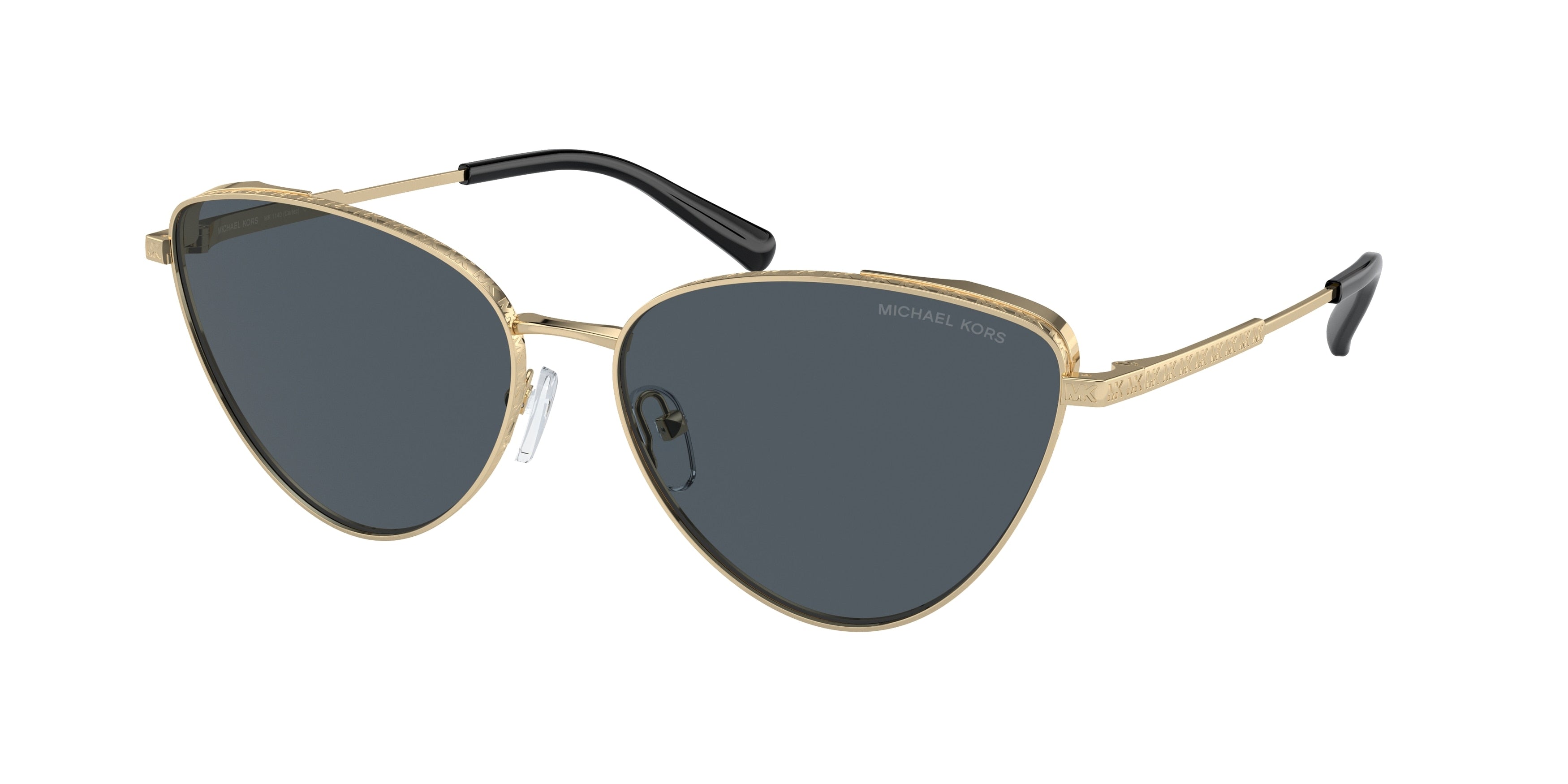Gafas de Sol Michael Kors Cortez MK1140 Dorado Claro y Gris Oscuro Sólido