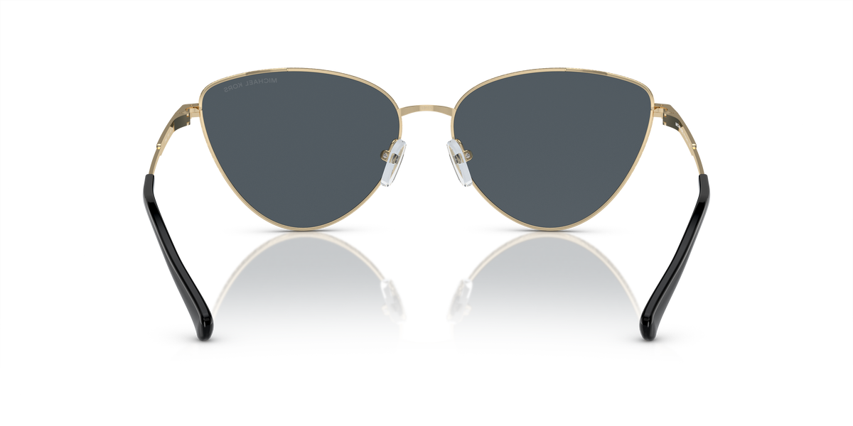 Gafas de Sol Michael Kors Cortez MK1140 Dorado Claro y Gris Oscuro Sólido