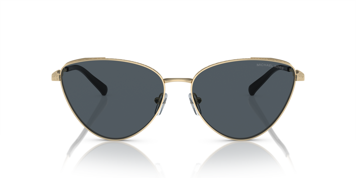 Gafas de Sol Michael Kors Cortez MK1140 Dorado Claro y Gris Oscuro Sólido