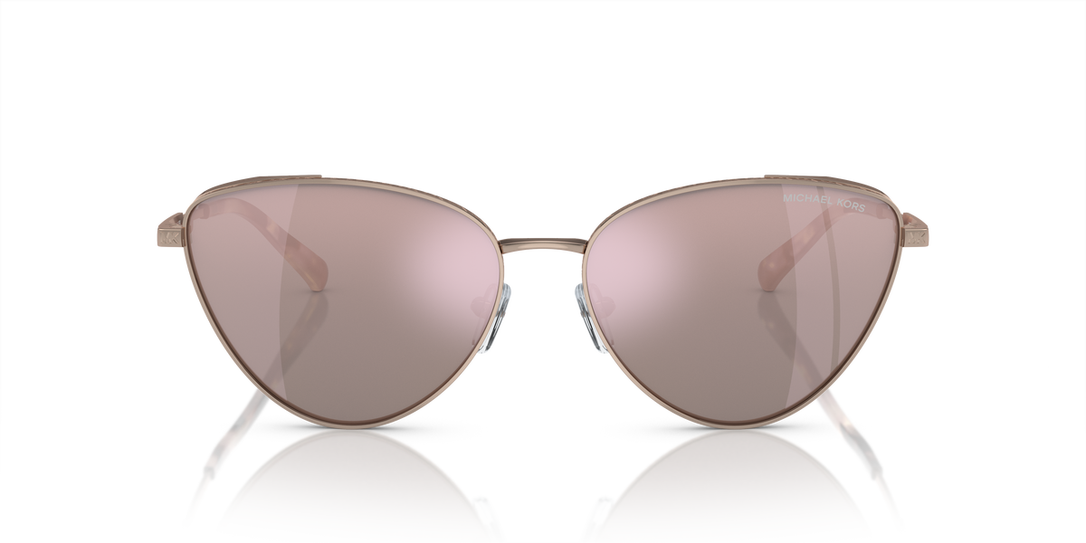 Gafas de Sol Michael Kors Cortez MK1140 Oro Rosa y Oro Rosa Espejado