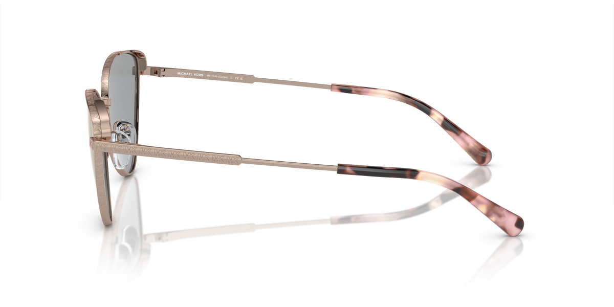 Gafas de Sol Michael Kors Cortez MK1140 Oro Rosa y Oro Rosa Espejado