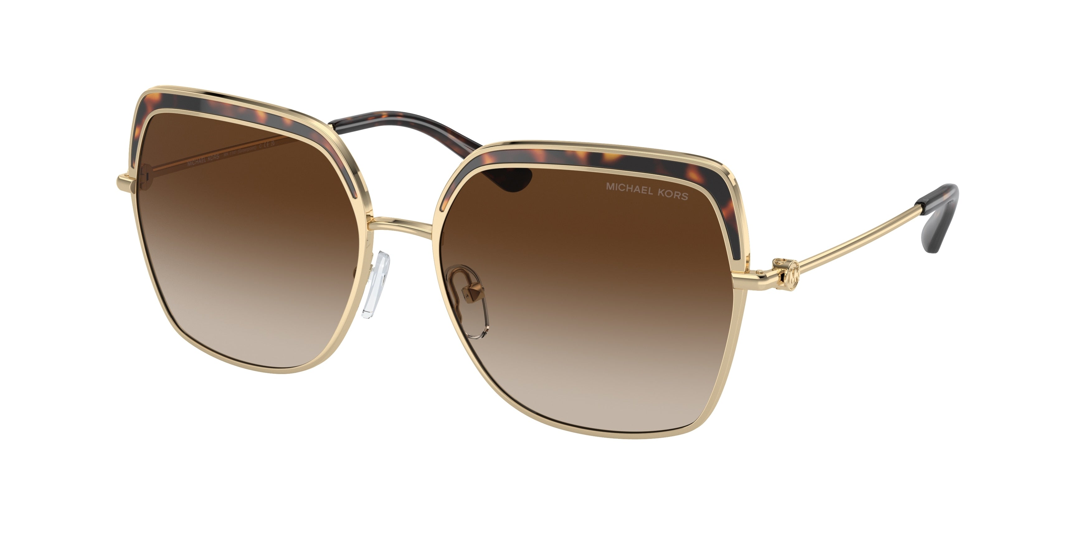 Gafas de Sol Michael Kors Greenpoint MK1141 Dorado Claro y Marrón Degradé