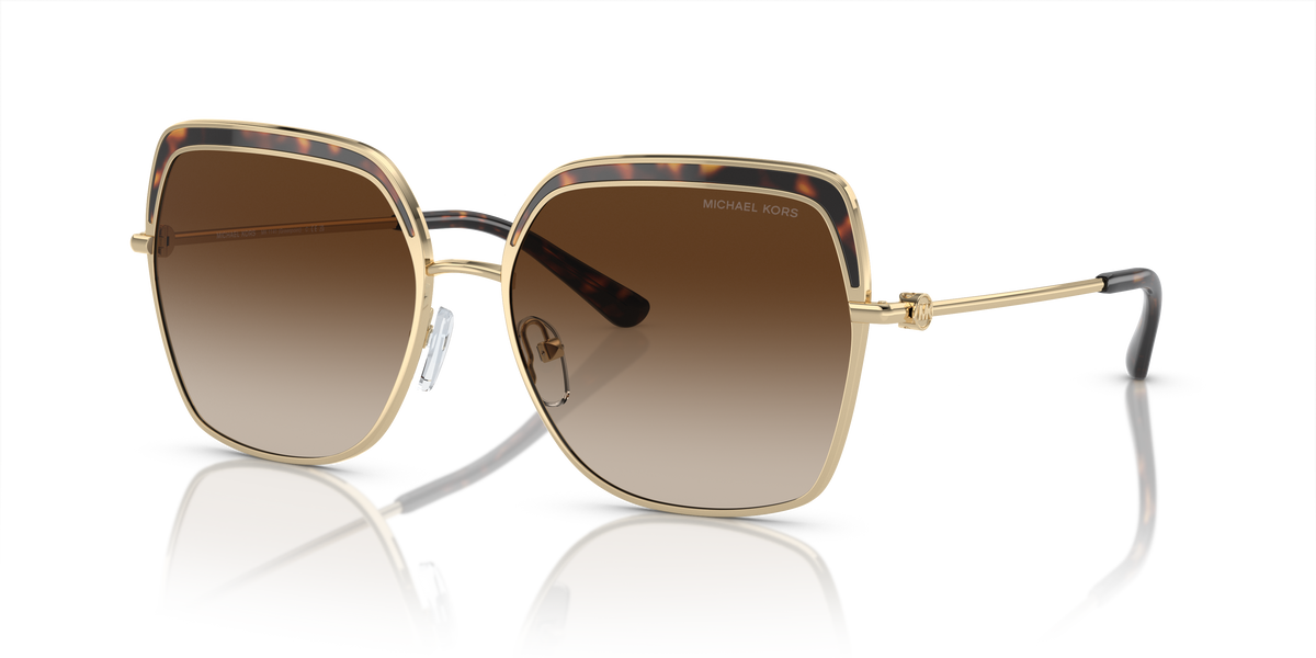 Gafas de Sol Michael Kors Greenpoint MK1141 Dorado Claro y Marrón Degradé