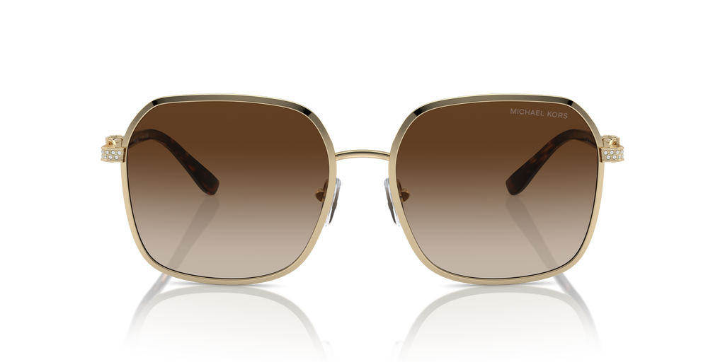 Gafas de Sol Michael Kors Cadiz MK1145B Dorado Claro Brillante y Marrón Degradé