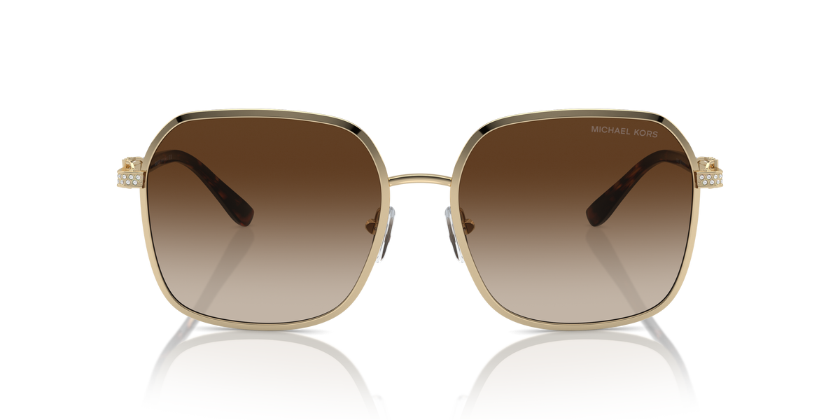 Gafas de Sol Michael Kors Cadiz MK1145B Dorado Claro Brillante y Marrón Degradé
