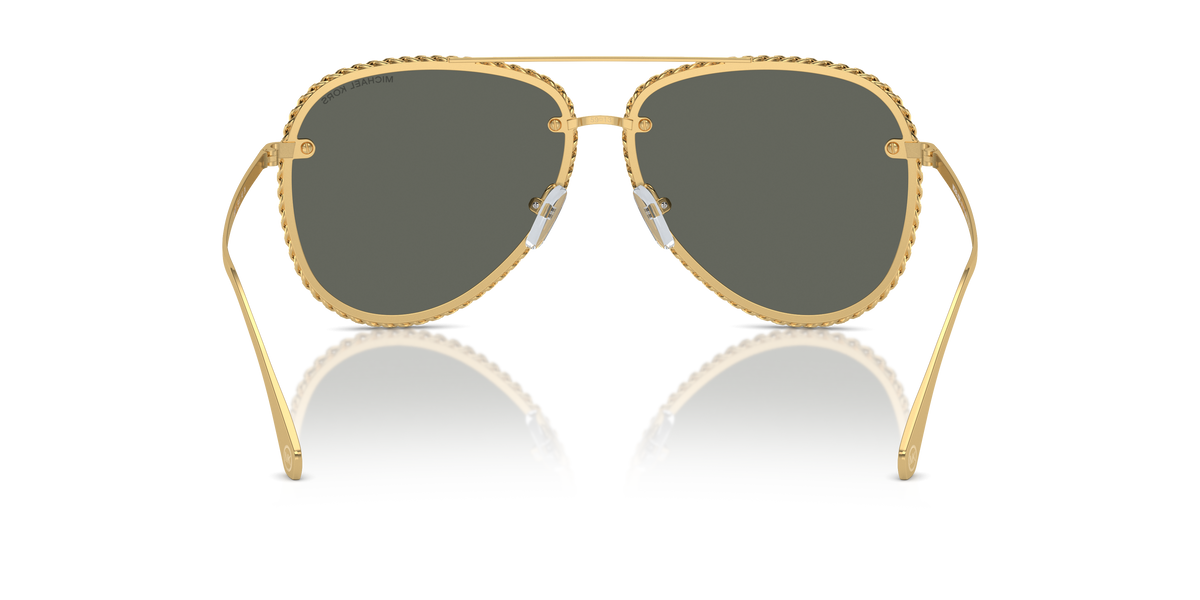 Gafas de Sol Michael Kors Portofino MK1147 Oro amarillo brillante y Dorado Espejado