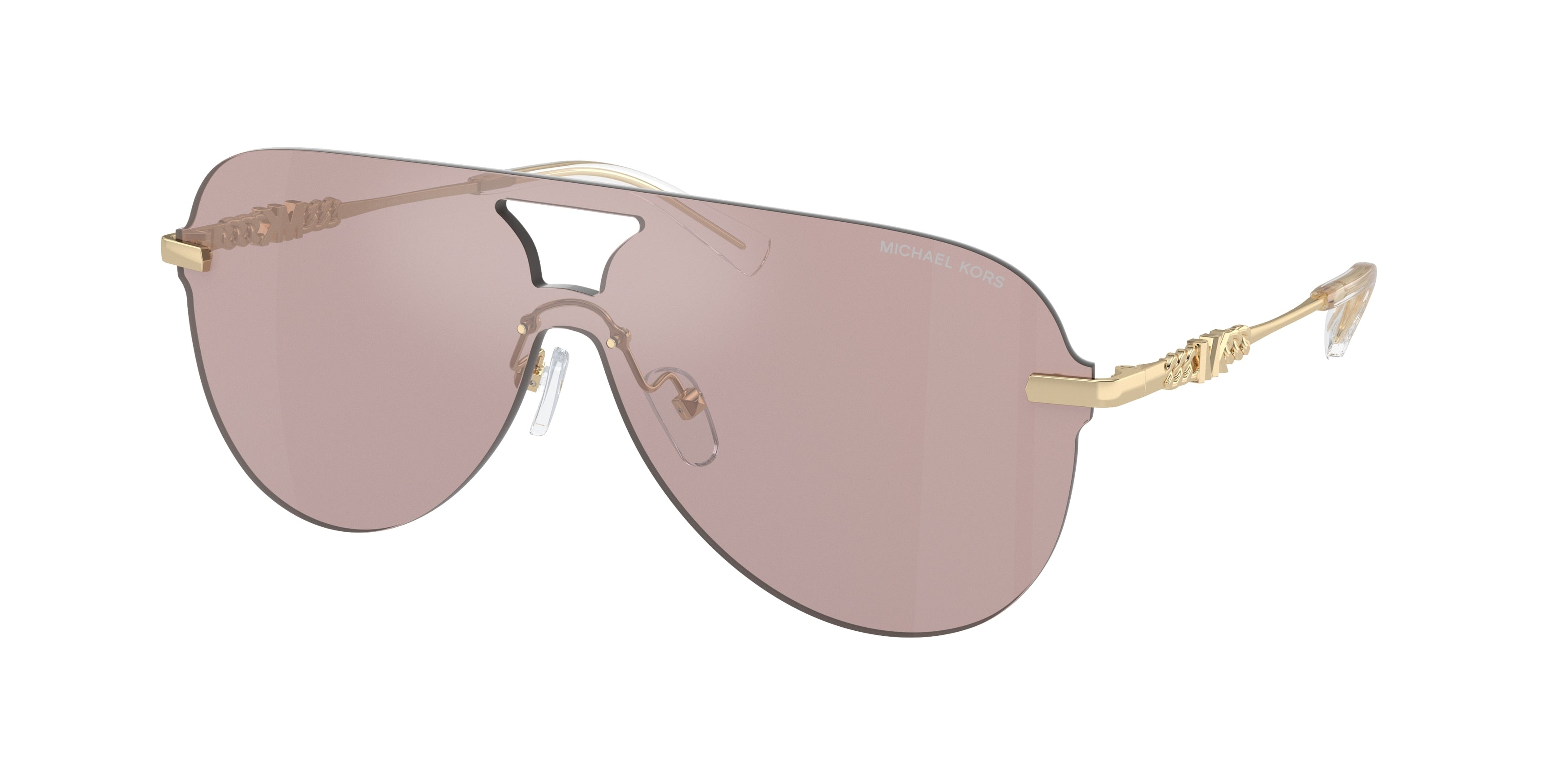Gafas de Sol Michael Kors Cyprus MK1149 Pink Solid Back Mirror y Rosa y Negro