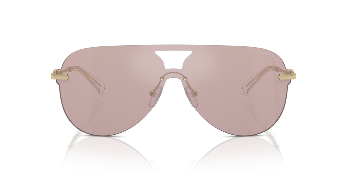 Gafas de Sol Michael Kors Cyprus MK1149 Pink Solid Back Mirror y Rosa y Negro