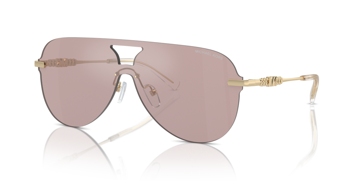 Gafas de Sol Michael Kors Cyprus MK1149 Pink Solid Back Mirror y Rosa y Negro