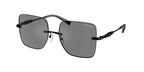 Gafas de Sol Michael Kors Québec MK1150 Espejo gris sólido atrás y Gris y Negro