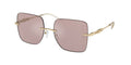 Gafas de Sol Michael Kors Québec MK1150 Pink Solid Back Mirror y Rosa y Negro