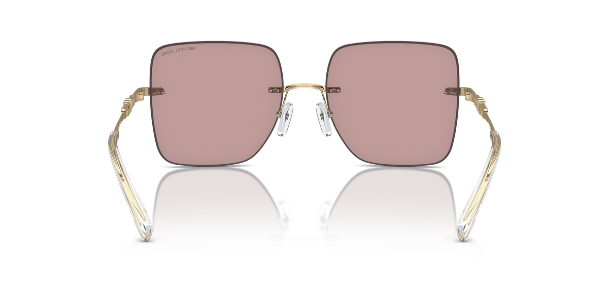 Gafas de Sol Michael Kors Québec MK1150 Pink Solid Back Mirror y Rosa y Negro