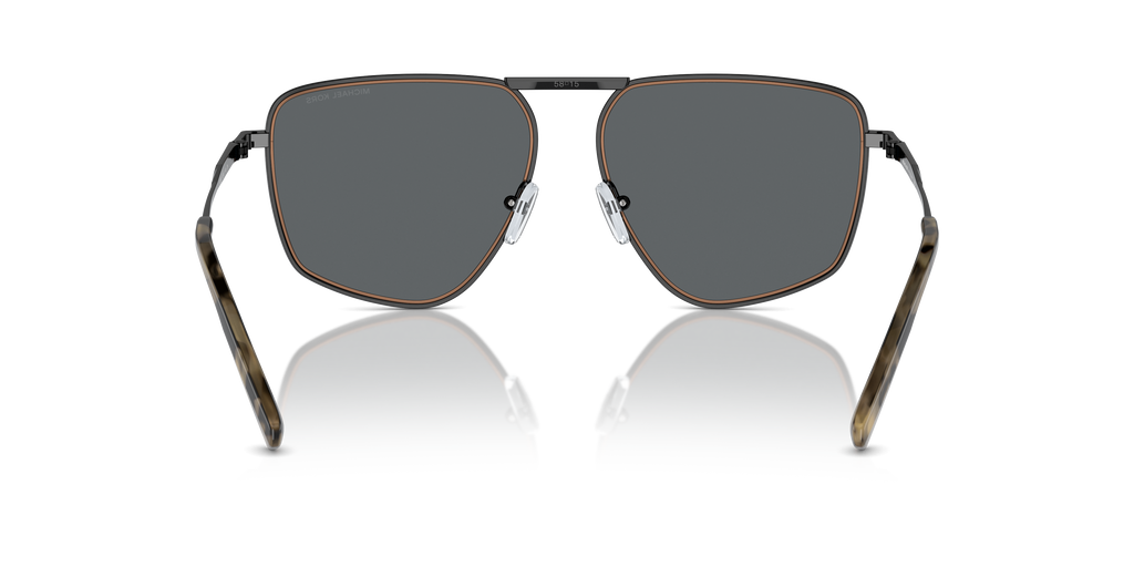 Gafas de Sol Michael Kors Silverton MK1153 Negro Brillante y Gris Oscuro Sólido