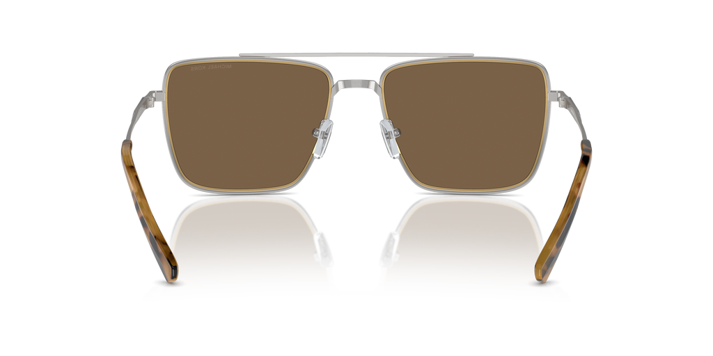 Gafas de Sol Michael Kors Blue Ridge MK1154 Plateado Brillante y Marrón Sólido