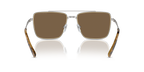Gafas de Sol Michael Kors Blue Ridge MK1154 Plateado Brillante y Marrón Sólido