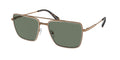 Gafas de Sol Michael Kors Blue Ridge MK1154 Dorado Brillante y Verde Sólido