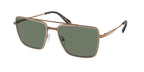 Gafas de Sol Michael Kors Blue Ridge MK1154 Dorado Brillante y Verde Sólido
