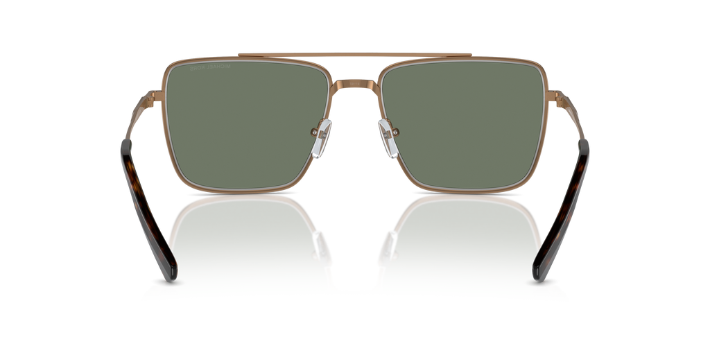 Gafas de Sol Michael Kors Blue Ridge MK1154 Dorado Brillante y Verde Sólido