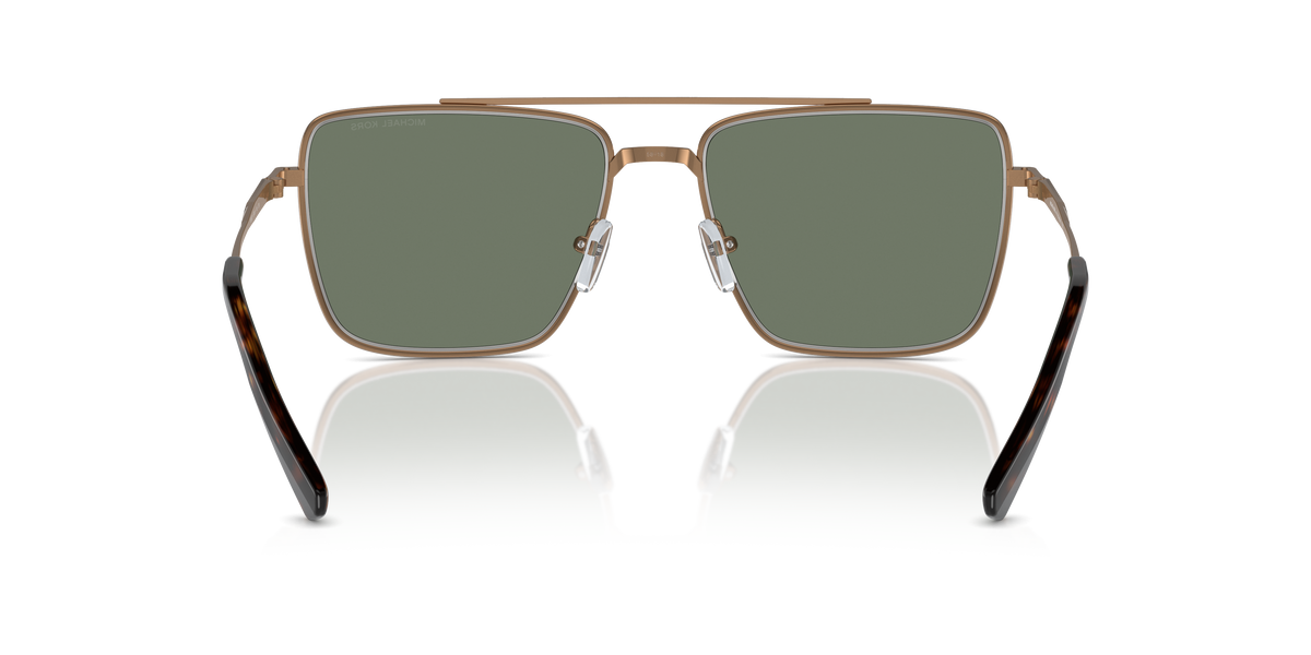 Gafas de Sol Michael Kors Blue Ridge MK1154 Dorado Brillante y Verde Sólido