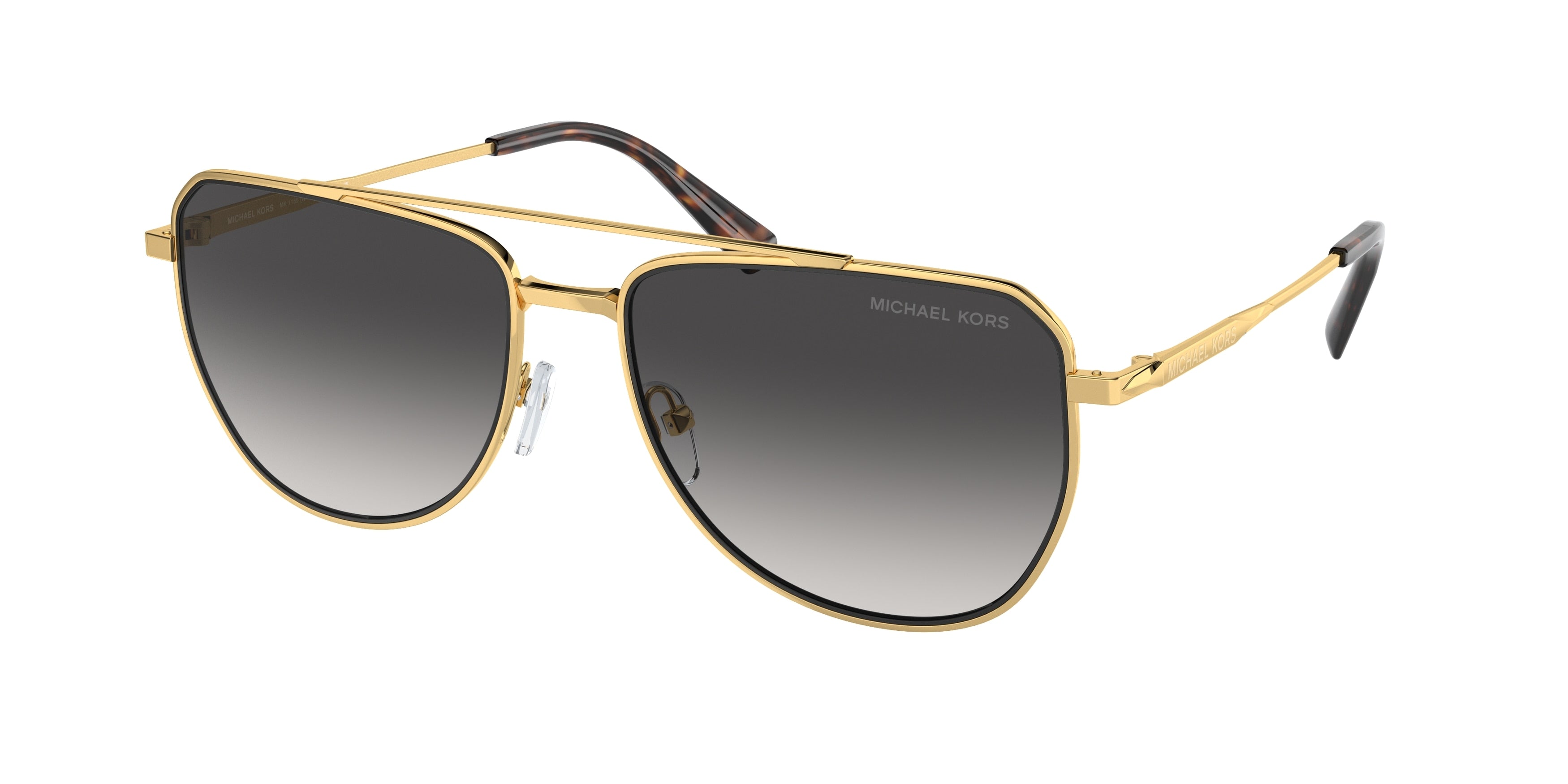 Gafas de Sol Michael Kors Whistler MK1155 Oro amarillo brillante y Gris Claro Degradé