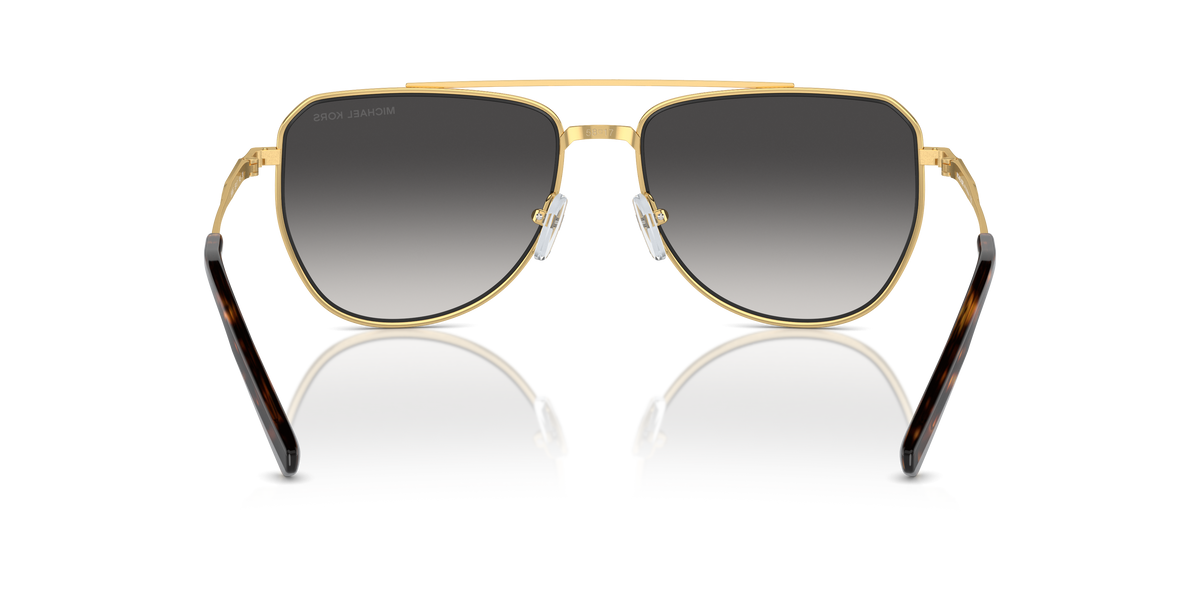 Gafas de Sol Michael Kors Whistler MK1155 Oro amarillo brillante y Gris Claro Degradé