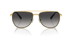 Gafas de Sol Michael Kors Whistler MK1155 Oro amarillo brillante y Gris Claro Degradé