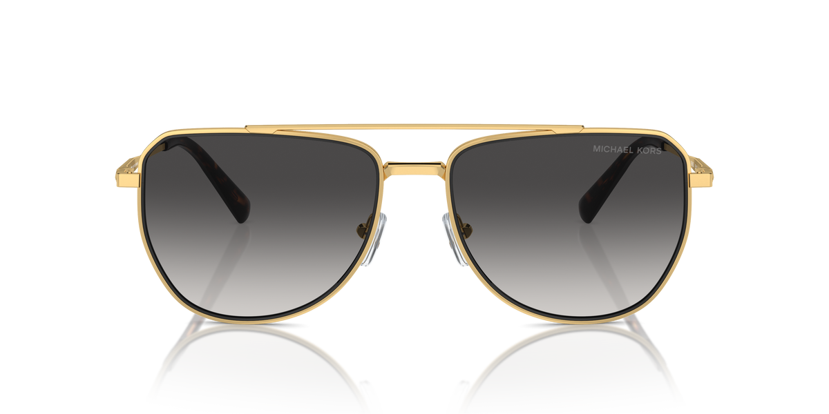 Gafas de Sol Michael Kors Whistler MK1155 Oro amarillo brillante y Gris Claro Degradé