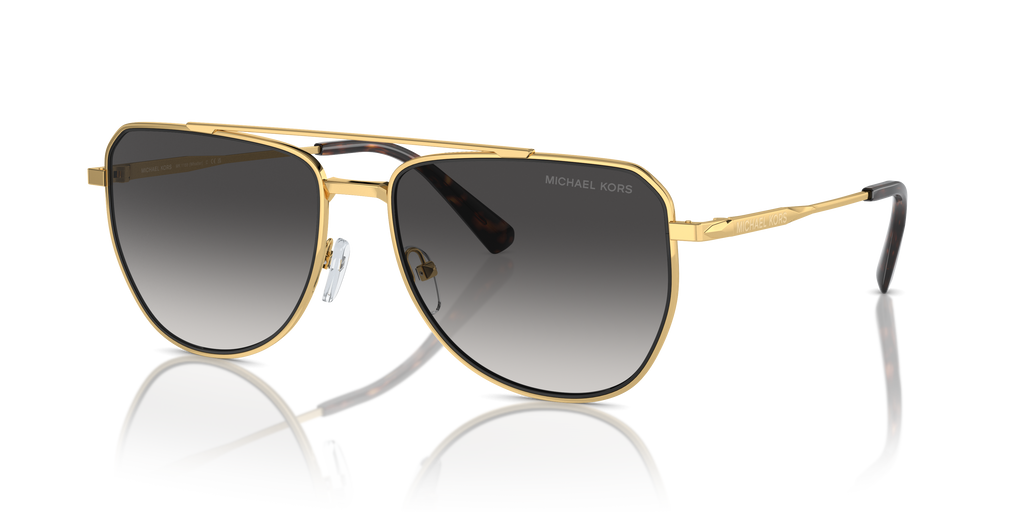 Gafas de Sol Michael Kors Whistler MK1155 Oro amarillo brillante y Gris Claro Degradé